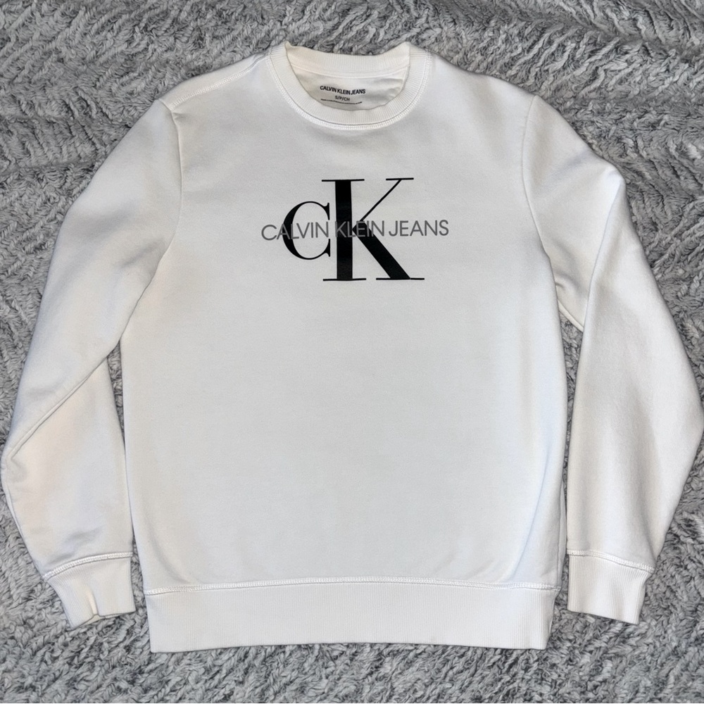 Calvin Klein Jeans White Crewneck
